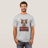 DJ Dog Platenspeler Beats T-shirt (Voorkant volledig)