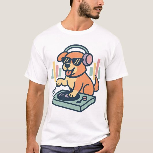 DJ Dog T-shirt (Voorkant)