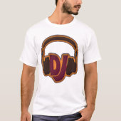 DJ draag hoofdtelefoon T-shirt (Voorkant)