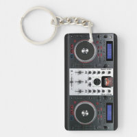 DJ draaischijf-sleutelhanger voor verwisselbare DJ
