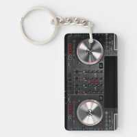 DJ draaischijf-sleutelhanger voor verwisselbare DJ