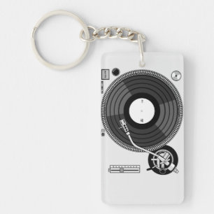 DJ draaischijf-sleutelhanger voor verwisselbare DJ Sleutelhanger