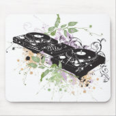 DJ draaitafel Mousepad Muismat (Voorkant)