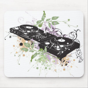DJ draaitafel Mousepad Muismat
