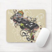 DJ draaitafel Mousepad Muismat (Met muis)