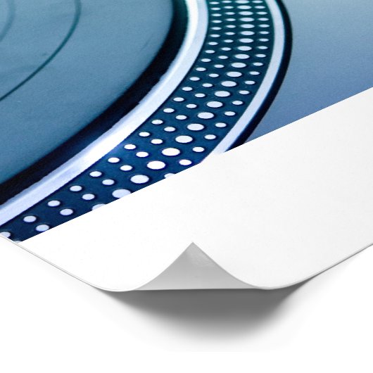 DJ-draaitafel Poster (Hoek)