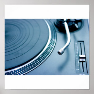 DJ-draaitafel Poster