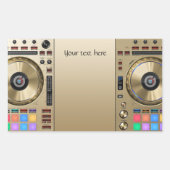 DJ draaitafel Sticker (Voorkant)