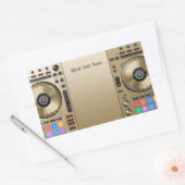 DJ draaitafel Sticker (Envelop)
