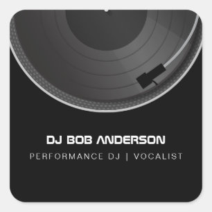DJ-draaitafel Vierkante Sticker