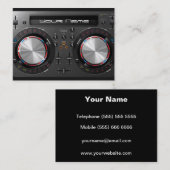 DJ draaitafel Visitekaartje (Voorkant / Achterkant)