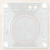 DJ draaitafelglas onderzetter (Achterkant)