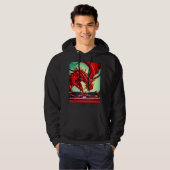 DJ Dragon Platenspelers Hoodie (Voorkant volledig)