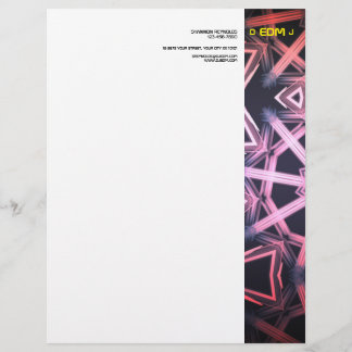 DJ EDM Letterhead Briefhoofd