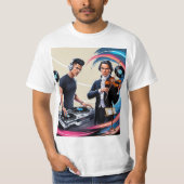 Dj en gitaarkleur shirt (Voorkant)