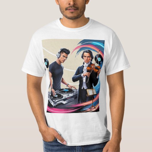 Dj en gitaarkleur shirt (Voorkant)