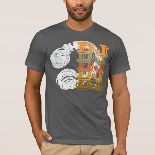 DJ en hoofdtelefoon T-shirt (Voorkant)