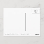 DJ en Laser Lights briefkaart (Achterkant)