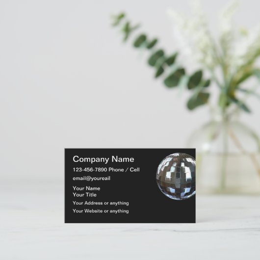 DJ en Music Studio Visitekaartje (Staand voorkant)