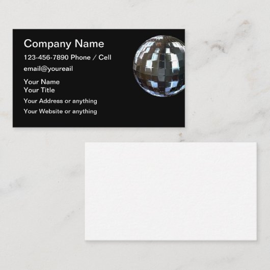 DJ en Music Studio Visitekaartje (Voorkant / Achterkant)