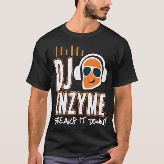 Dj Enzyme breekt het naar Funny Humor T-shirt (Voorkant)