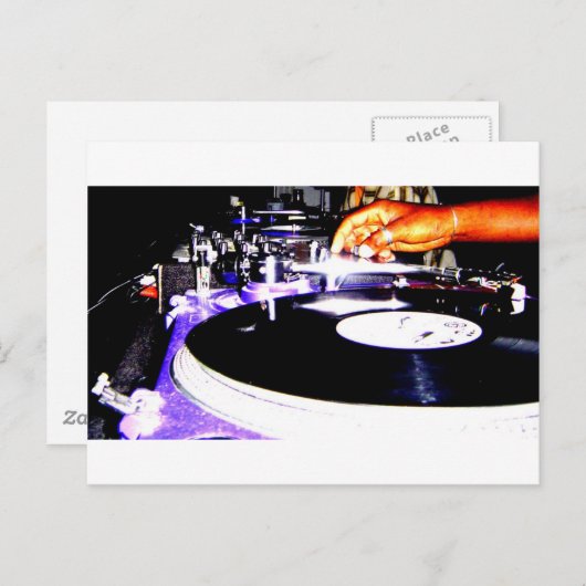 DJ Equipment Briefkaart (Voorkant / Achterkant)