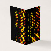 DJ Event Planner Folded Visitekaartje (Buitenkant)