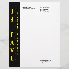 DJ Event Planner Letterhead Briefhoofd