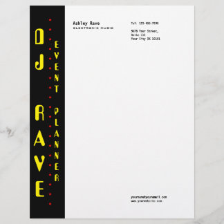DJ Event Planner Letterhead Briefhoofd