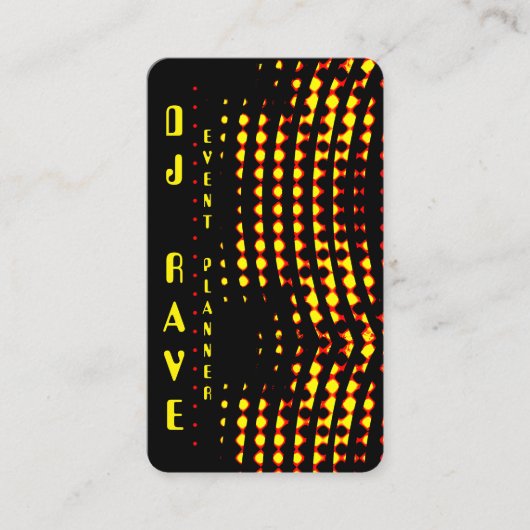 DJ Event Planner Visitekaartje (Voorkant)