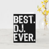 Dj Ever Funny Gift Christmas  Kaart (Gele Bloem)