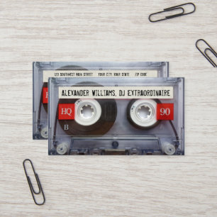 DJ Extraordinaire Cassettesingle met QR-code Visitekaartje