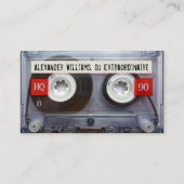 DJ Extraordinaire Cassettesingle met QR-code Visitekaartje (Voorkant)