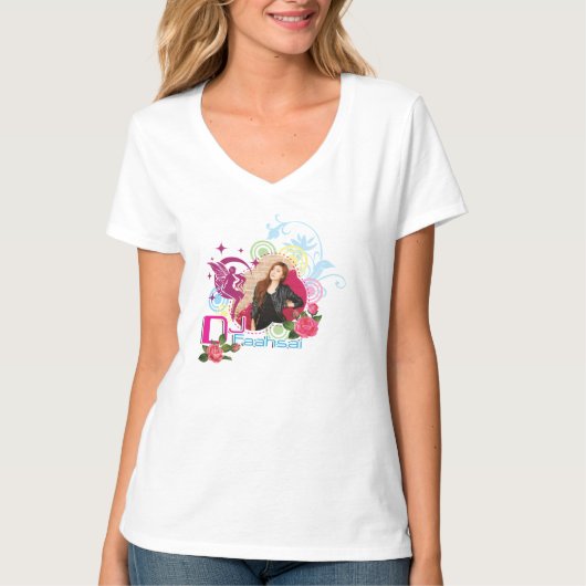 Dj Faahsai V-hals T-shirt voor vrouwen (Voorkant)
