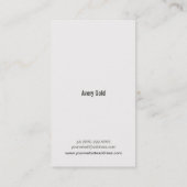 DJ Faux Gold Leaf Circle Wood Muziek Visitekaartje (Achterkant)