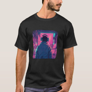 DJ-feest Vaporwave T-shirt