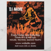DJ Fiery Concert Music Flyer (Achterkant)