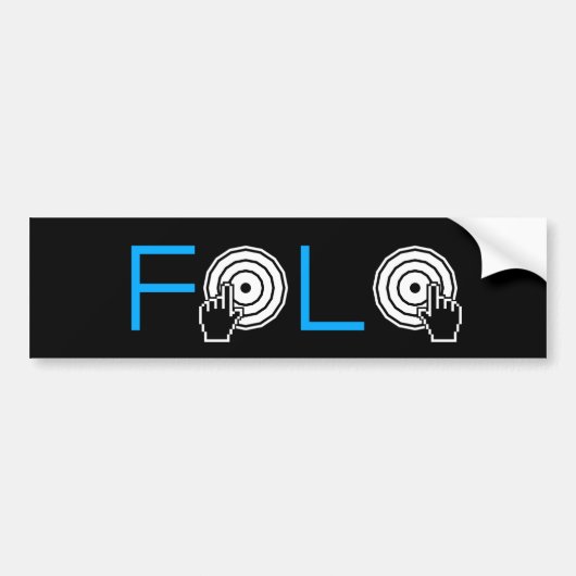 DJ FoLo Bumpersticker (Voorkant)
