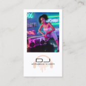 DJ Foto Modern Music  Visitekaartje (Voorkant)