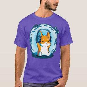 DJ Fox Hoofdtelefoon Muziek Premium T-shirt
