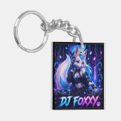 DJ FOXXY DUBBELEZIJDIG SLEUTELHANGER (Voorkant Links)