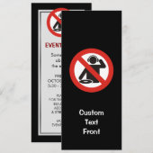 DJ Free Zone Kaart (Voorkant / Achterkant)