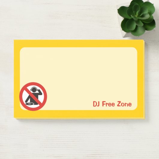 DJ Free Zone Post-it® Notes (Kantoor)