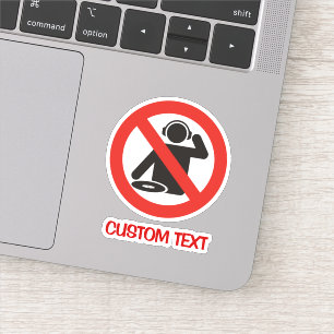 DJ Free Zone Sticker