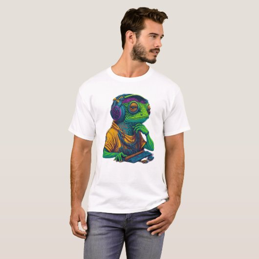 DJ Frog muziek T-shirt (Voorkant volledig)