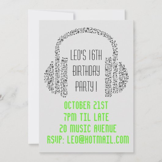 DJ funky coole muziek tienerjongens verjaardagsfee Kaart (Voorkant)