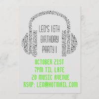 DJ funky coole muziek tienerjongens verjaardagsfee