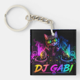 DJ GABI DUBBELEZIJDIG SLEUTELHANGER
