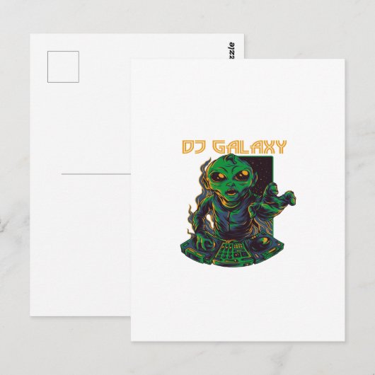 DJ GALAXY BRIEFKAART (Voorkant / Achterkant)