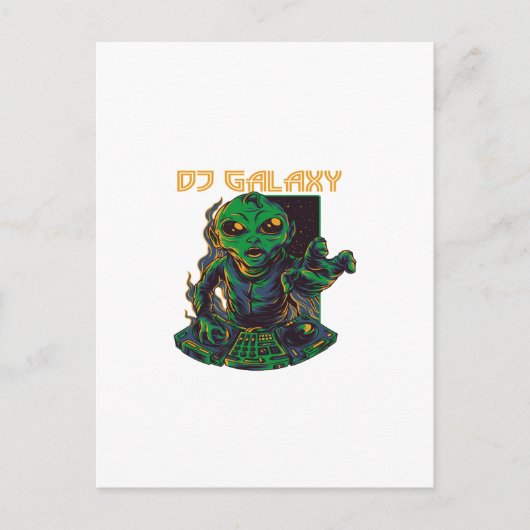 DJ GALAXY BRIEFKAART (Voorkant)